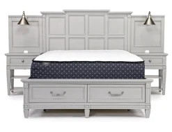 Mor Furniture Willowbrook Panel Wall Bed In Pebble, Queen