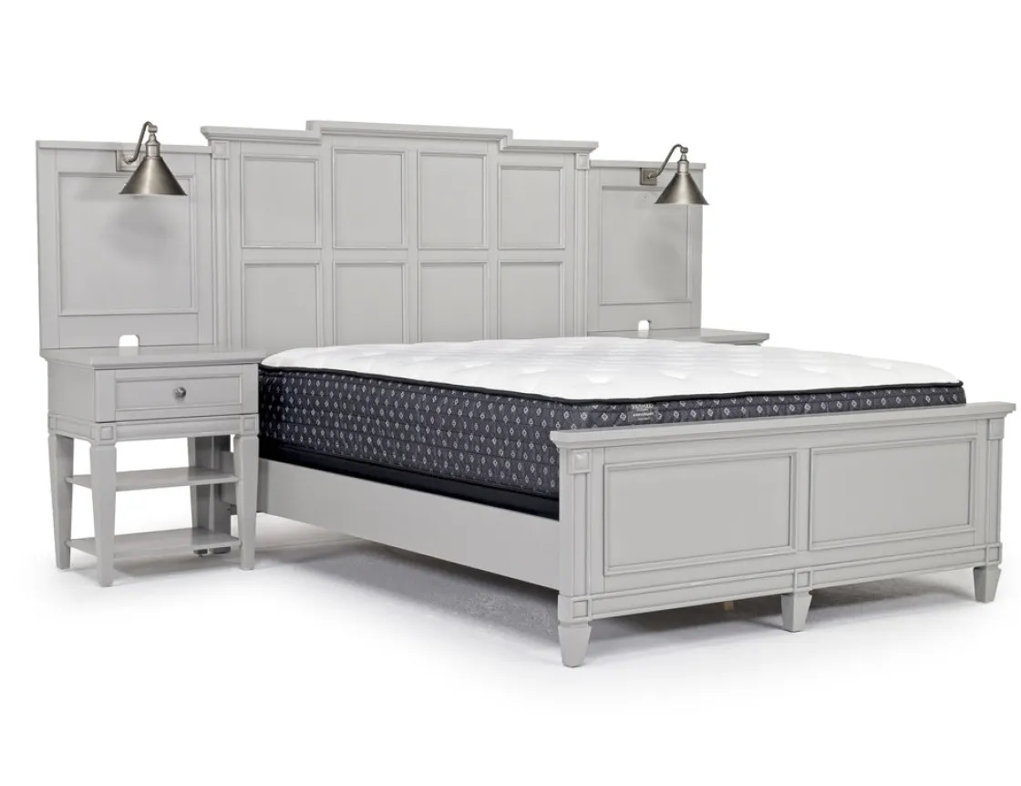 Mor Furniture Willowbrook Panel Wall Bed In Pebble, Queen