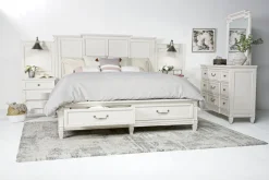 Mor Furniture Willowbrook Panel Wall Bed In Pebble, Queen