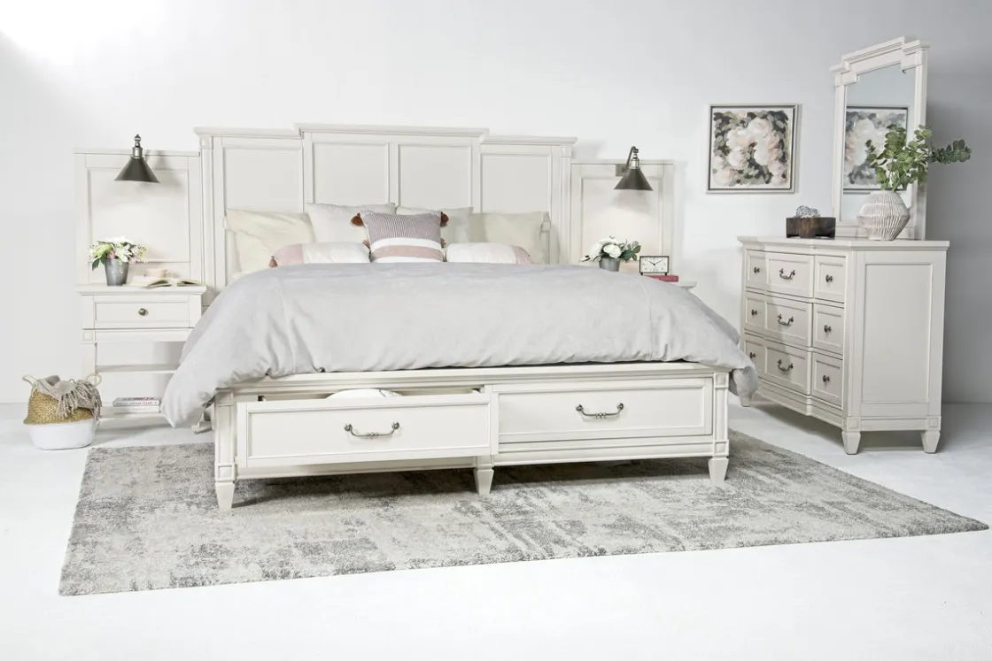 Mor Furniture Willowbrook Panel Wall Bed In Pebble, Queen