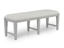 Mor Furniture Willowbrook Round Dining Table, 4 Chairs & Bench In Pebble