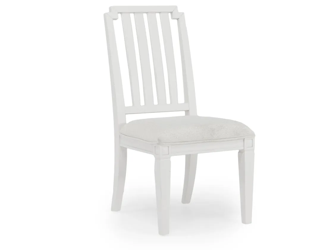 Mor Furniture Willowbrook Round Dining Table & 4 Chairs In Pebble, Slat