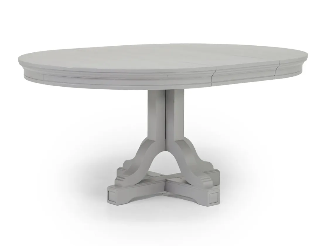 Mor Furniture Willowbrook Round Dining Table & 6 Chairs In Pebble