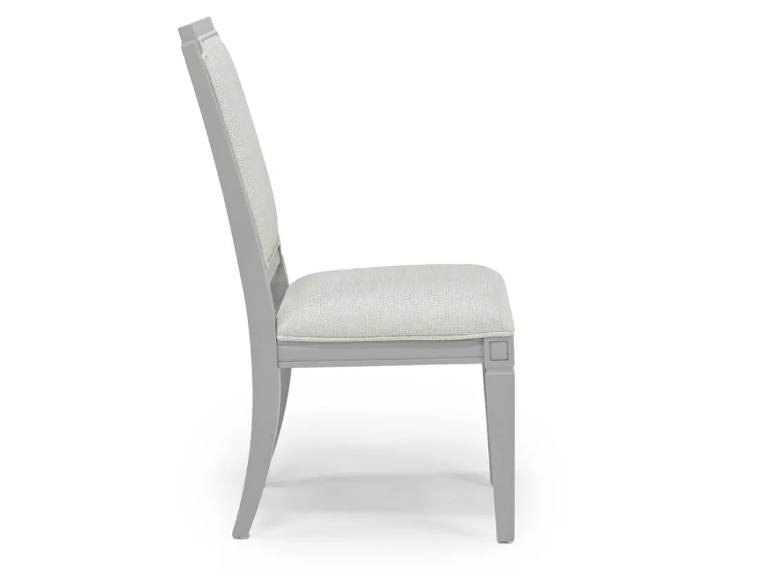 Mor Furniture Willowbrook Side Chair In Pebble, Upholstered