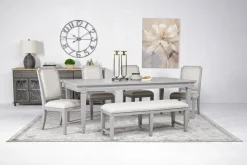 Mor Furniture Willowbrook Side Chair In Pebble, Upholstered