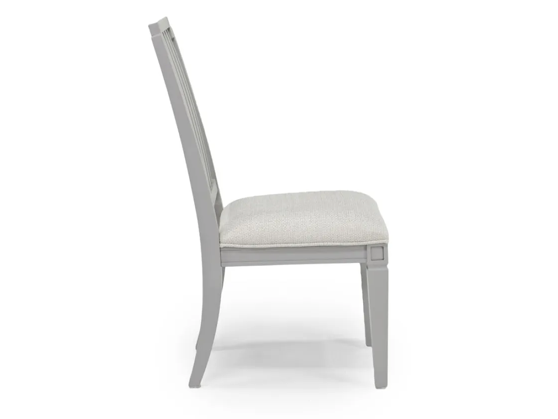 Mor Furniture Willowbrook Side Chair In Pebble, Upholstered