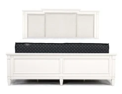 Mor Furniture Willowbrook Upholstered Panel Bed In Pebble, Queen
