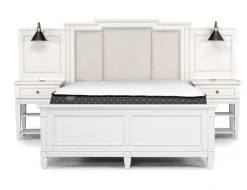 Mor Furniture Willowbrook Upholstered Wall Bed In Pebble, Queen