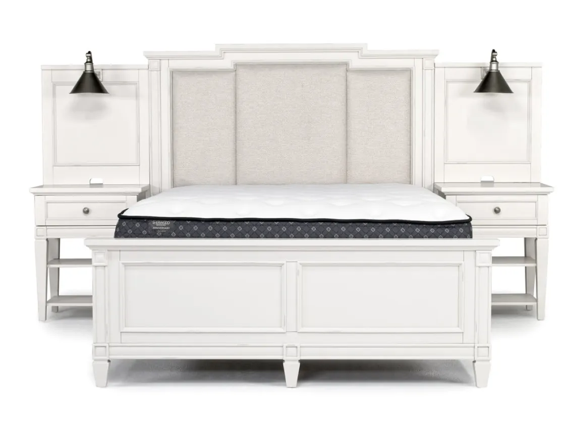 Mor Furniture Willowbrook Upholstered Wall Bed In Pebble, Queen