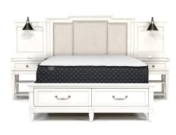 Mor Furniture Willowbrook Upholstered Wall Bed In Pebble, Queen