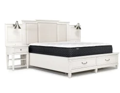 Mor Furniture Willowbrook Upholstered Wall Bed In Pebble, Queen