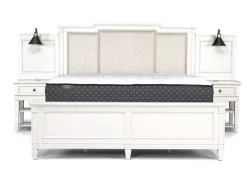 Mor Furniture Willowbrook Upholstered Wall Bed In Pebble, Queen