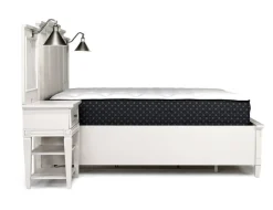 Mor Furniture Willowbrook Upholstered Wall Bed In Pebble, Queen