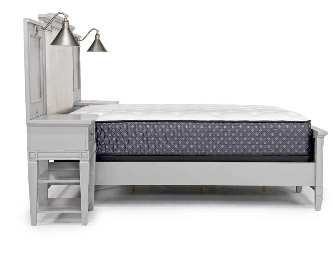 Mor Furniture Willowbrook Upholstered Wall Bed In Pebble, Queen