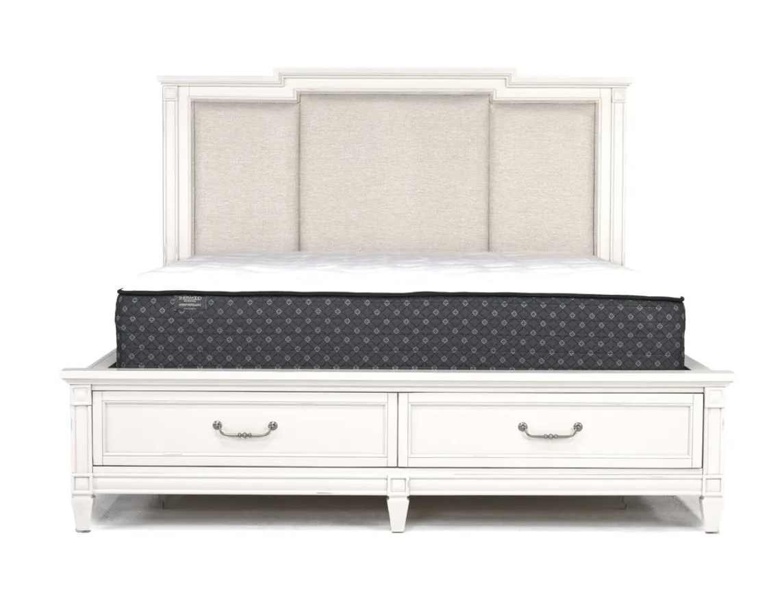 Mor Furniture Willowbrook Upholstered Wall Bed In Pebble, Queen