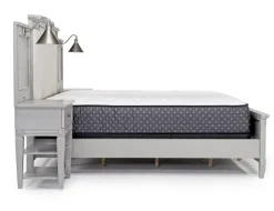 Mor Furniture Willowbrook Upholstered Wall Bed In Pebble, Queen