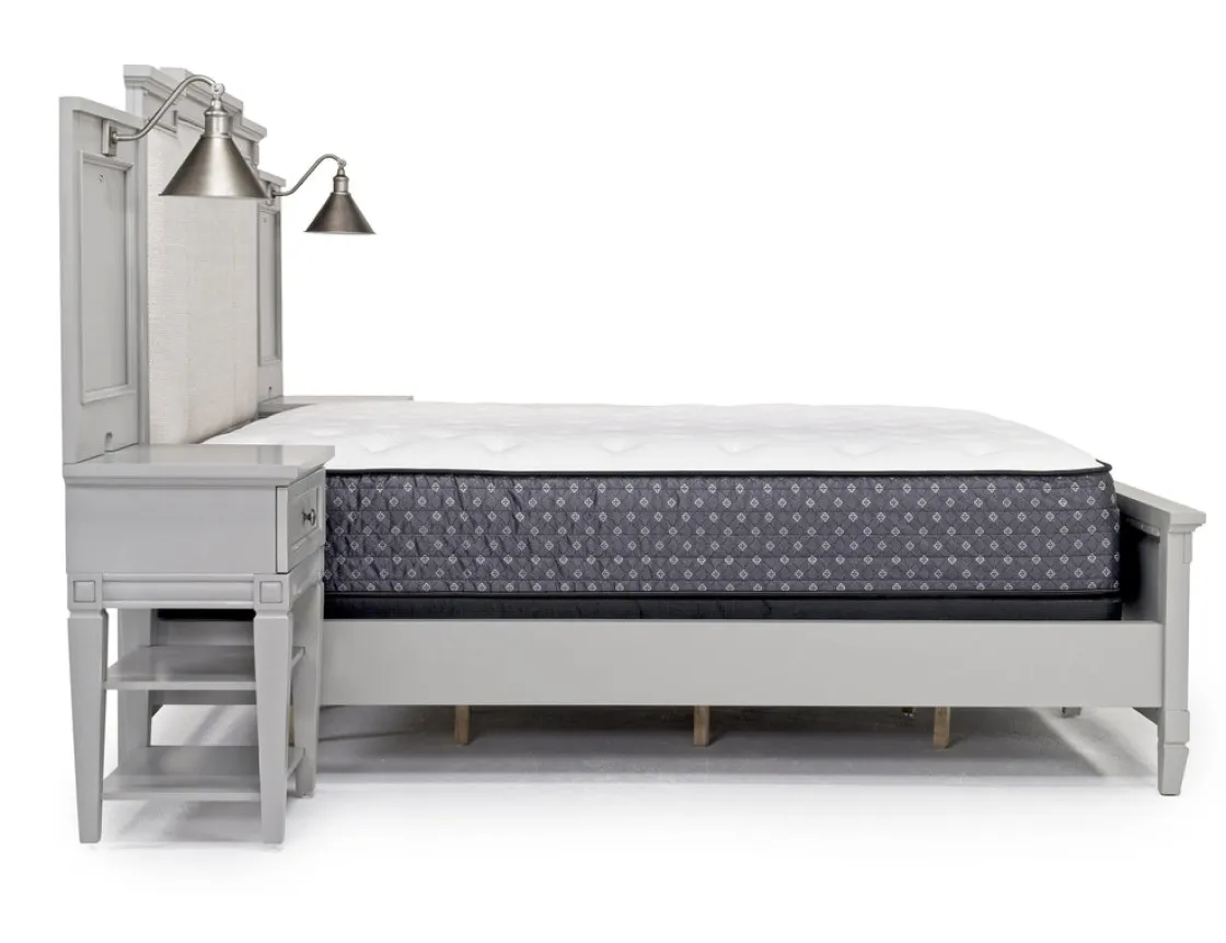 Mor Furniture Willowbrook Upholstered Wall Bed In Pebble, Queen