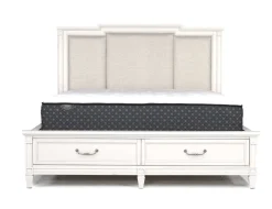Mor Furniture Willowbrook Upholstered Wall Bed In Pebble, Queen