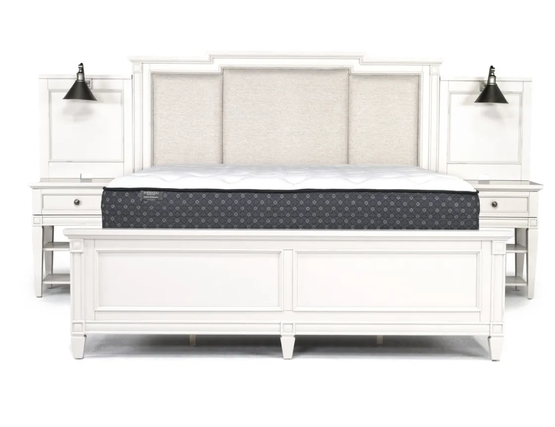 Mor Furniture Willowbrook Upholstered Wall Bed In Pebble, Queen