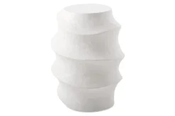 Mor Furniture Winded Outdoor Round Accent Table In White