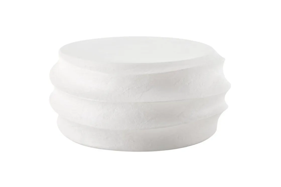 Mor Furniture Winded Outdoor Round Cocktail Table In White