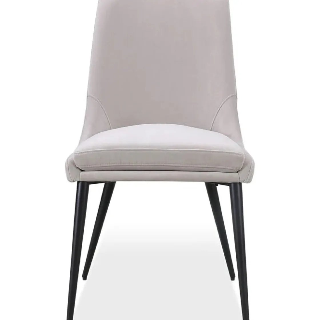 Mor Furniture Winston Round Dining Table & 4 Chairs In Black/Ash Gray