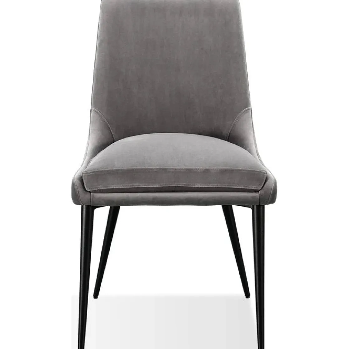 Mor Furniture Winston Round Dining Table & 4 Chairs In Black/Ash Gray
