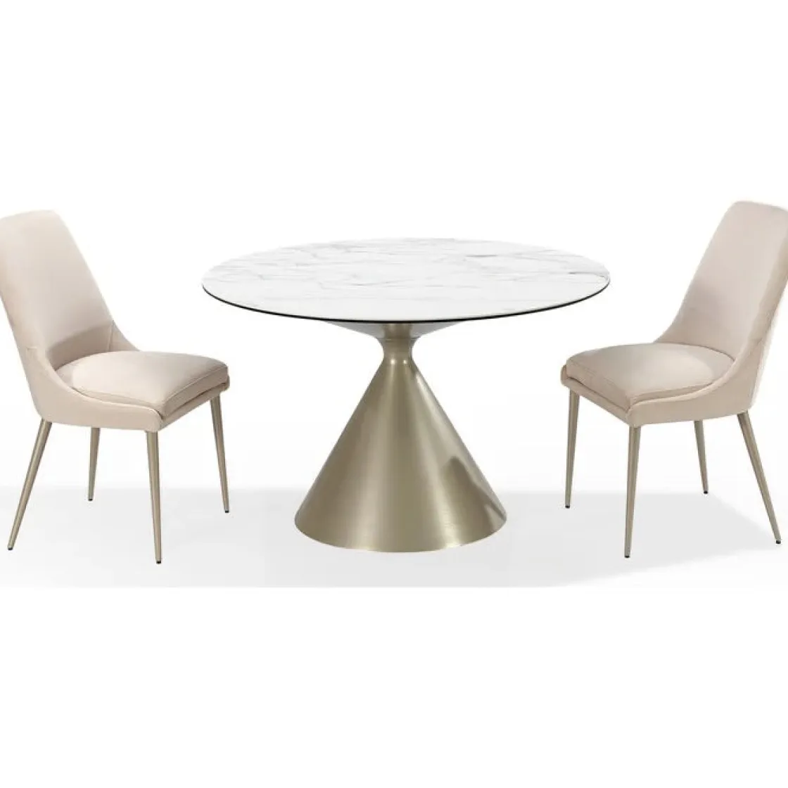 Mor Furniture Winston Round Dining Table In Black Sintered Stone