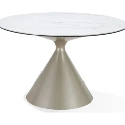 Mor Furniture Winston Round Dining Table In Black Sintered Stone