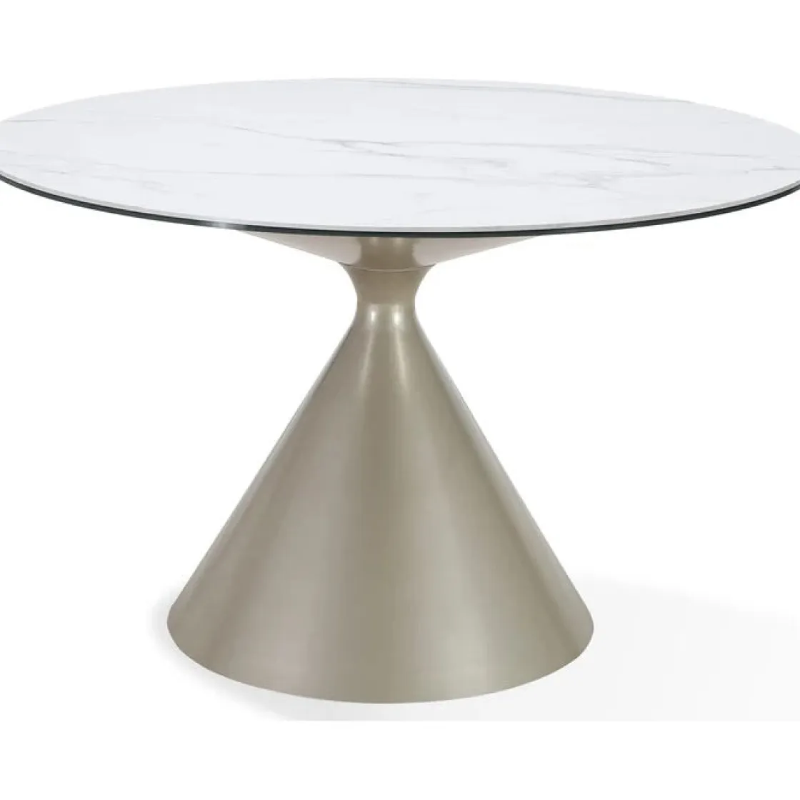 Mor Furniture Winston Round Dining Table In Black Sintered Stone