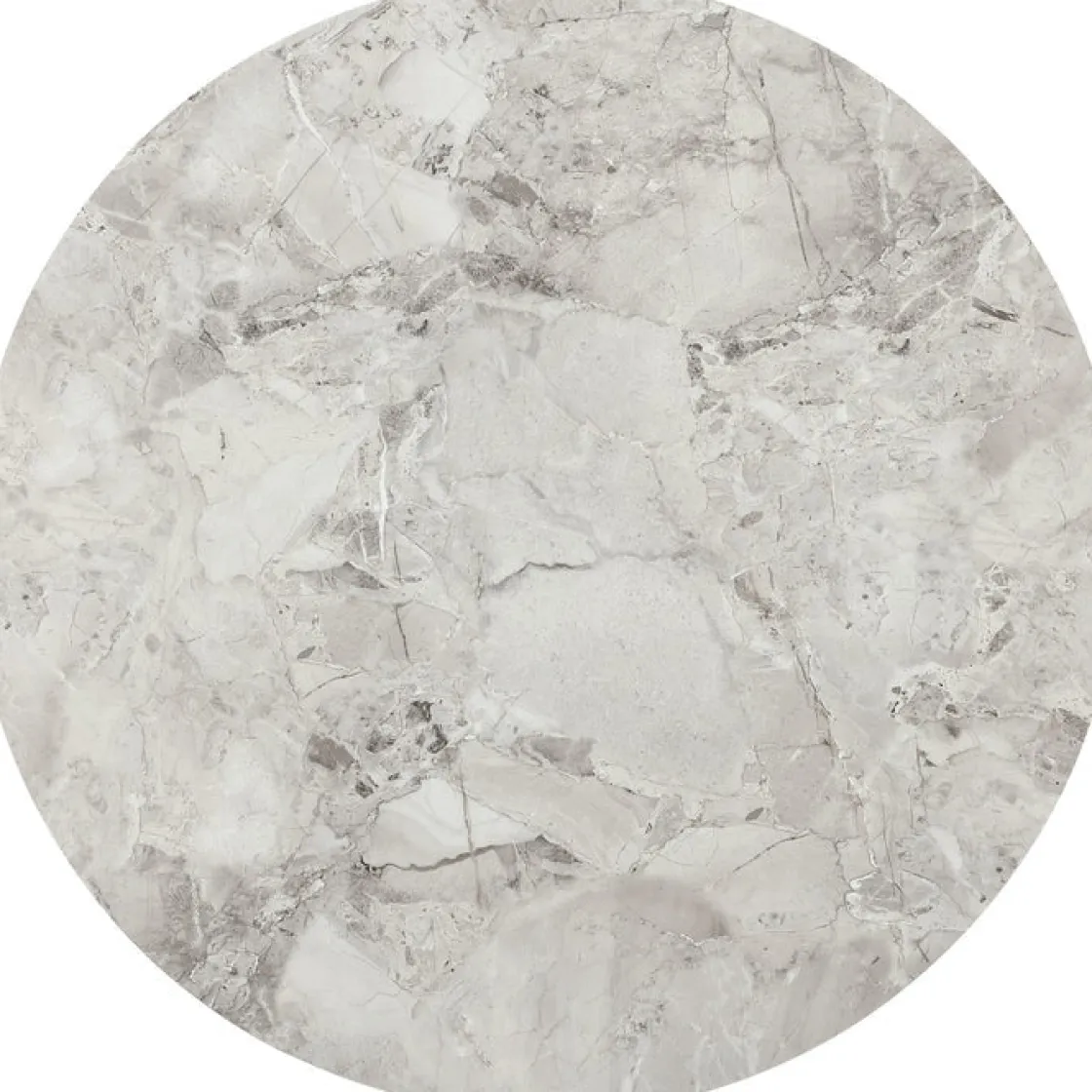 Mor Furniture Winston Round Dining Table In Black Sintered Stone