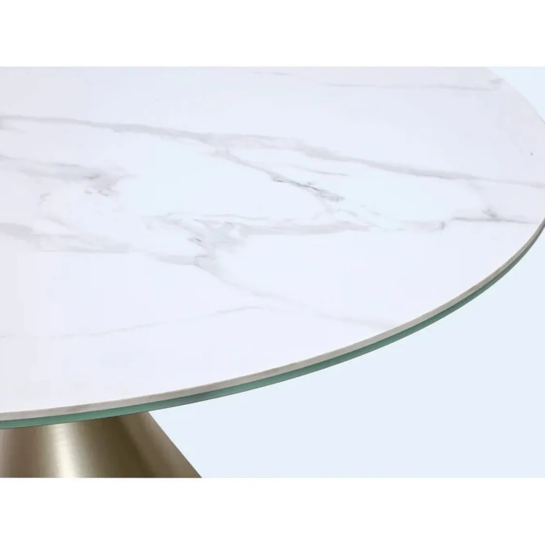 Mor Furniture Winston Round Dining Table In Black Sintered Stone