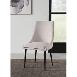 Mor Furniture Winston Side Chair In Cream, Set Of 2