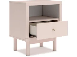 Kids Mor Furniture Wistenpine Panel Bed, Dresser, Mirror & Nightstand In Blush, Twin