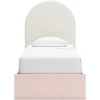 Kids Mor Furniture Wistenpine Panel Bed In Blush, Twin