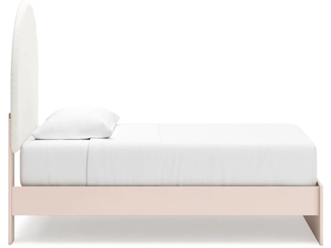 Kids Mor Furniture Wistenpine Panel Bed In Blush, Twin