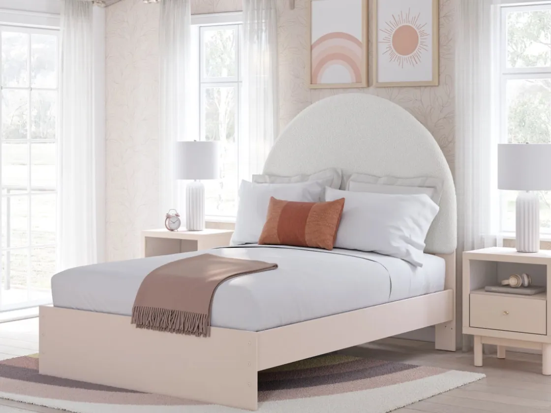 Kids Mor Furniture Wistenpine Panel Bed In Blush, Twin