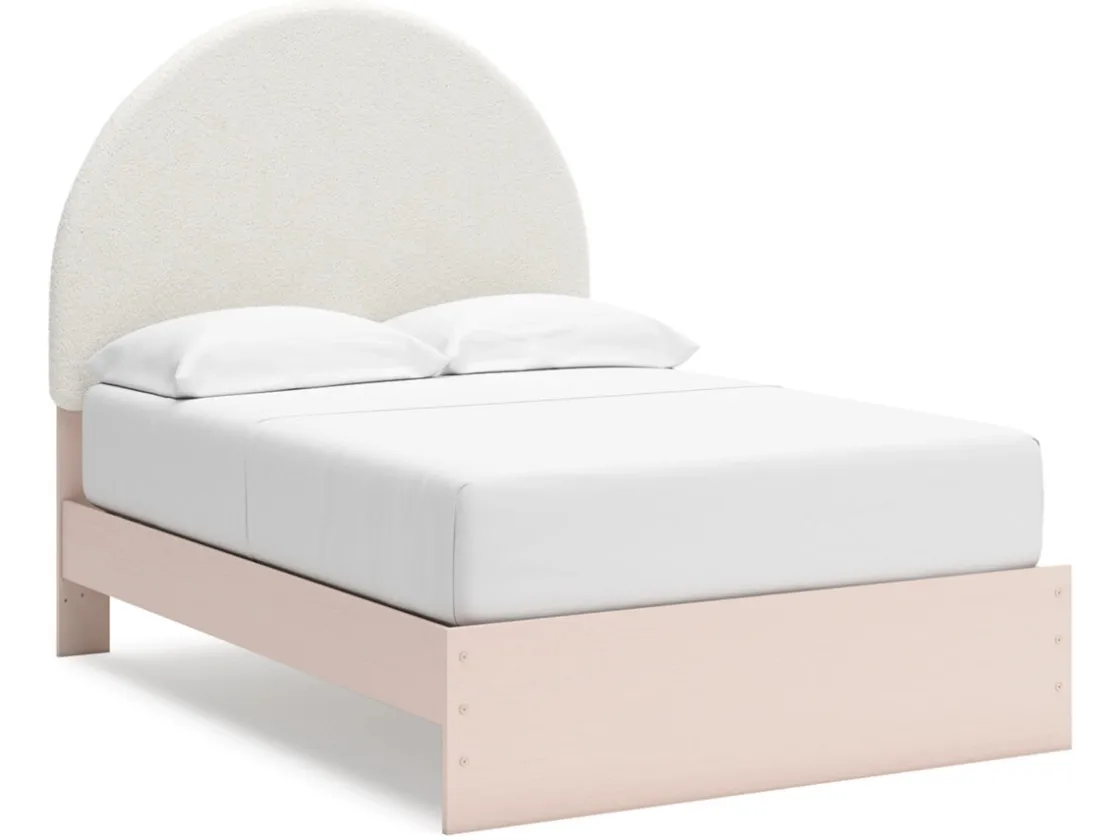 Kids Mor Furniture Wistenpine Panel Bed In Blush, Twin
