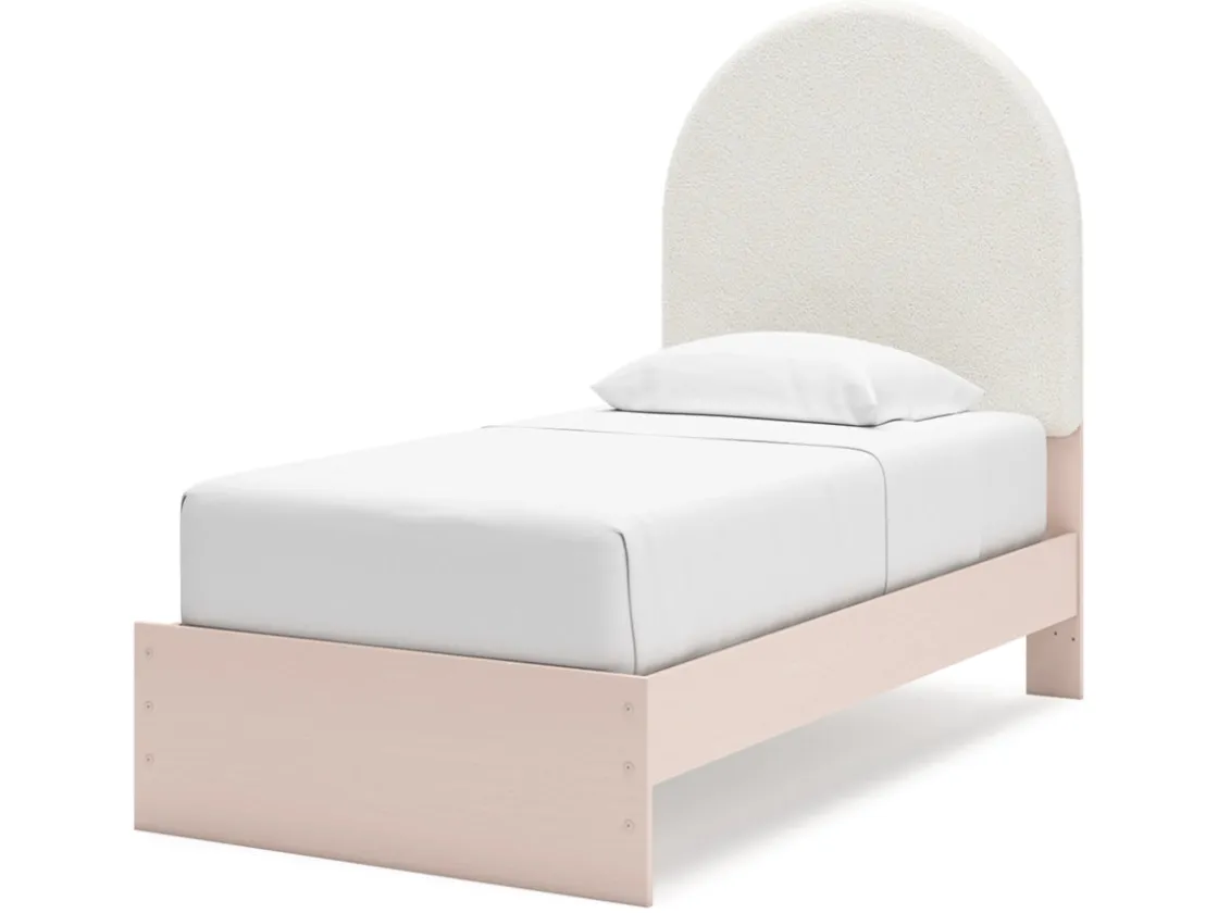 Kids Mor Furniture Wistenpine Panel Bed In Blush, Twin