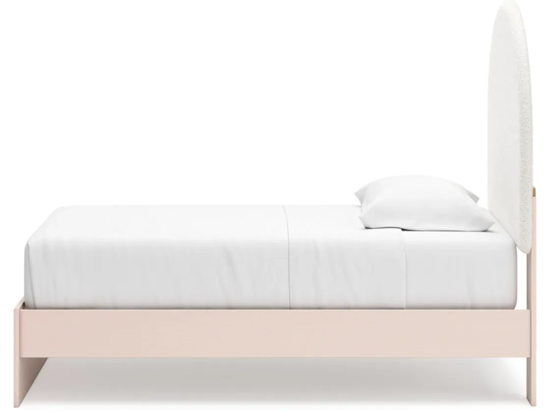 Kids Mor Furniture Wistenpine Panel Bed In Blush, Twin