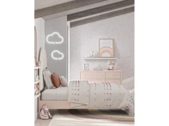 Kids Mor Furniture Wistenpine Panel Bed W/ Storage In Blush, Twin