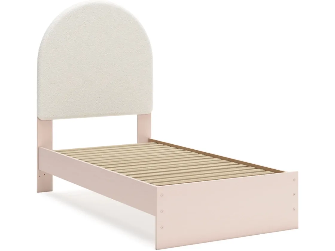Kids Mor Furniture Wistenpine Panel Bed W/ Storage In Blush, Twin