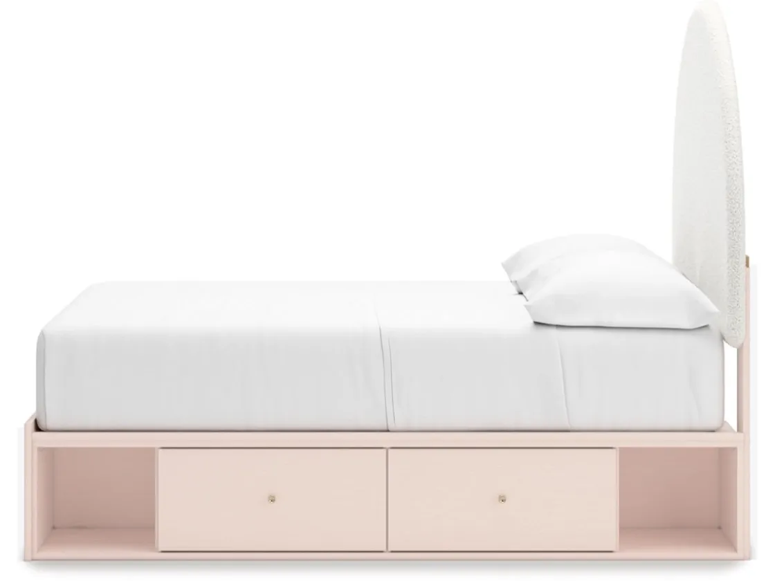 Kids Mor Furniture Wistenpine Storage Bed In Blush, Twin