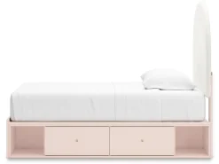 Kids Mor Furniture Wistenpine Storage Bed In Blush, Twin