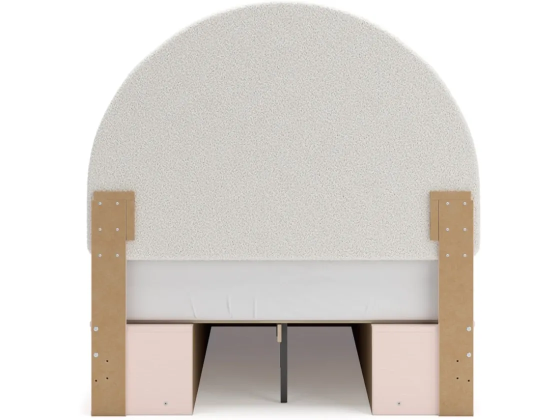 Kids Mor Furniture Wistenpine Storage Bed In Blush, Twin
