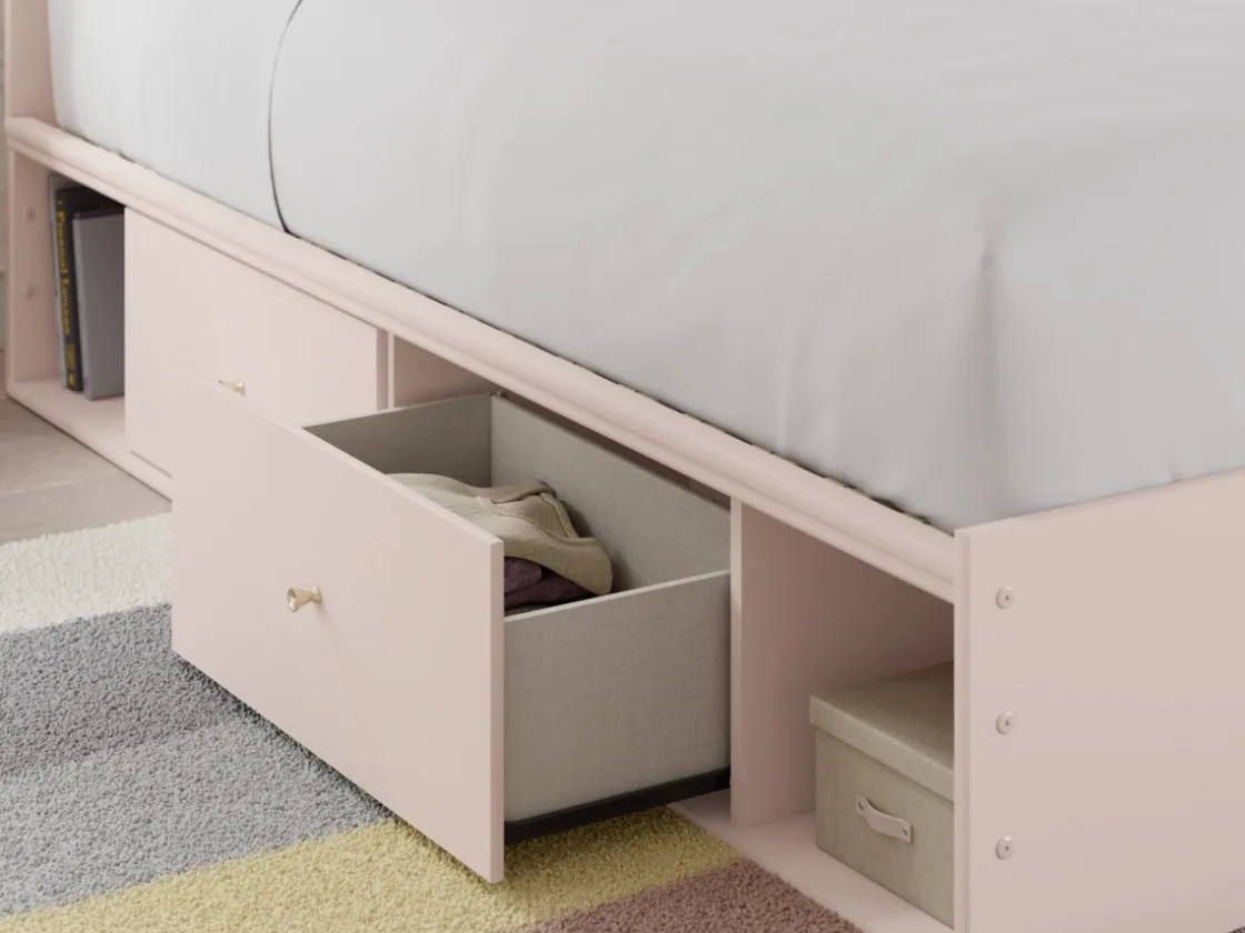 Kids Mor Furniture Wistenpine Storage Bed In Blush, Twin
