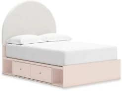 Kids Mor Furniture Wistenpine Storage Bed In Blush, Twin