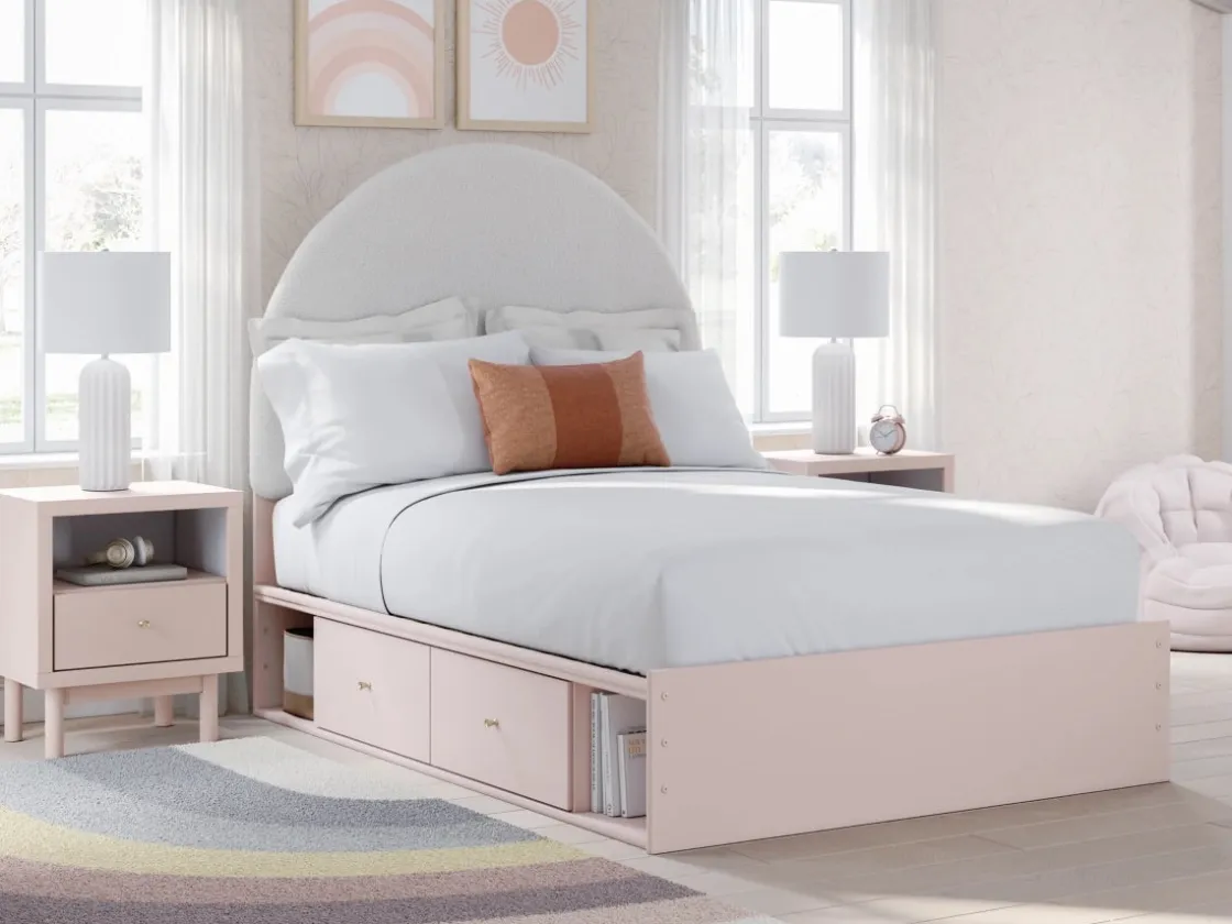 Kids Mor Furniture Wistenpine Storage Bed In Blush, Twin