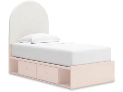 Kids Mor Furniture Wistenpine Storage Bed In Blush, Twin