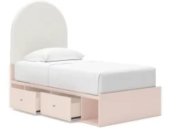Kids Mor Furniture Wistenpine Storage Bed In Blush, Twin